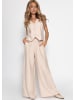 SASSYCLASSY Bundfaltenhose in Beige