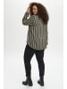 KAFFE curve Langarm-Bluse KCsida Regular fit in Grape Leaf/Chalk stripe