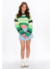 myMo Sweater in green multicolor