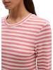 Marc O'Polo Gestreiftes T-Shirt regular in Medium Pink
