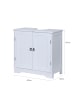 relaxdays Waschbeckenunterschrank in Weiß - (B)60 x (H)60 x (T)30 cm