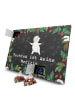 Mr. & Mrs. Panda Adventskalender Panda Fechten mit Spruch in Kreidetafel