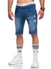 behype Jeansshorts AXEL in blau