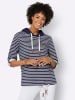 WITT WEIDEN Sweatshirt in marine-ecru-geringelt