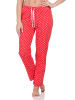 NORMANN Damen Pyjama Hose lang Mix & Match in pink