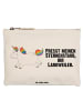 Mr. & Mrs. Panda Organizer Tasche Einhorn Happy mit Spruch in Weiß