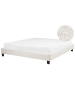 Beliani Doppelbett ROANNE in Beige/Braun - (W) 190 x (H) 29 x (L) 213 cm