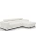 MF Design Fenro Recamiere Rechts in Weiß -  (L) 181 x (B) 285 x (H) 93 cm