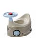BIG Töpfchen Baby-Potty mit Lenkrad, Kunststoff, ca. 43x31x28 cm, grau, ab 12 M.