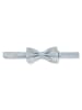 Finshley & Harding London Fliege und Einstecktuch in silber hellblau - 0001
