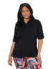 Ulla Popken Poloshirt in schwarz