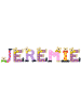 Playshoes Deko-Buchstaben "JEREMIE" in bunt