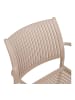 ebuy24 Gartenstuhl Kaja Taupe 4er Set