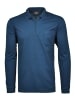 Ragman Langarm-T-Shirt in blau