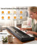 COSTWAY Keyboard Piano 61 Tasten mit Hocker in Schwarz