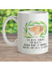 Mr. & Mrs. Panda Kaffeetasse Hund Blumen mit Spruch in Weiß