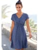 Vivance Jerseykleid in blau-marine-gemustert