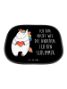 Mr. & Mrs. Panda Sonnenblende Einhorn Herz mit Spruch in Schwarz