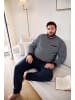 Men Plus Langer Schlafanzug in navy blau