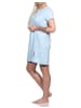 NORMANN Nachthemd halbarm Bigshirt Feder und Pfeil - 74870 in blau