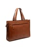 The Chesterfield Brand Manly Schultertasche Leder 40 cm Laptopfach cognac