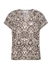 CARTOON Blusenshirt mit Rüschen in Patch Brown/Cream