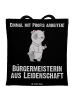 Mr. & Mrs. Panda Shopper Bürgermeisterin Leidenschaft mit Spruch in Schwarz