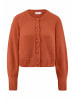 Hessnatur Strick Jacke Relaxed Cropped in rotorange