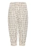 PULZ Jeans Pants Suiting PZJILL regular fit in Off White Black Graphic Print