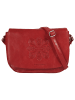 Bruno Banani Umhängetasche Mandala echt Leder in rot