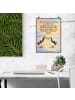 Mr. & Mrs. Panda Wandbild Pinguin Liebe Design mit Spruch in Weiß