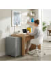 relaxdays Rollcontainer in Grau - (B)28 x (H)69 x (T)41 cm