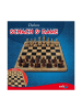 Simba Brettspiel Set Deluxe Holz Schach & Dame, ab 6 Jahre