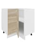 ebuy24 Küchenunterschrank Esilo Weiß 76 x 76 cm