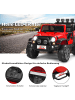 COSTWAY 12V Elektroauto Jeep 2 Sitzer in Rot