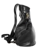 piké Cityrucksack echt Leder in schwarz