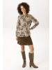 Aniston CASUAL Schlupfbluse in hellbeige-dunkelgrün-oliv-hellkhaki-hellgrau