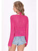 IZIA Women Sweater in fuchsia
