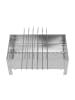 Mustang Holzkohlegrill mit Spießen in Silbern, (B) 50 x (H) 50 x (L) 30 cm