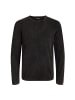Jack and Jones Strickpullover JJELEO Knit Crew Neck in Anthrazit
