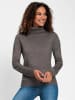 WITT WEIDEN Rollkragen-Pullover in anthrazit-meliert