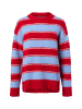 SAMSOE & SAMSOE Pullover Sajeanne in rot hellblau - 0001