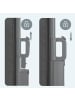 SONGMICS Seitenmarkise Sheld in Rauchgrau - (B)400 x (H)180 cm