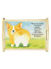 Mr. & Mrs. Panda Serviertablett Corgi Po Design mit Spruch in Weiß