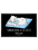 Mr. & Mrs. Panda Schmutzmatte Sommer Sonnenschein mit Spruch in Schwarz