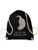 Mr. & Mrs. Panda Gymnastiktasche Otter Kopfüber mit Spruch in Schwarz