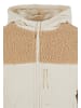 Urban Classics Urban Classics Ladies Sherpa Crinkle Nylon Mix Jacket in unionbeige/whitesand