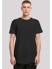 F4NT4STIC Long Cut T-Shirt Geometrics Grau in schwarz