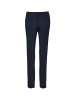 GOLDNER Moderne Hose LOUISA mit streckenden Biesen in marine