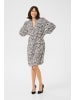 Kaffe Kleid KAmathilde Loose fit in Chalk/Black Graphic Lines
